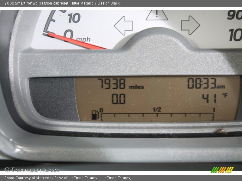 Blue Metallic / Design Black 2008 Smart fortwo passion cabriolet
