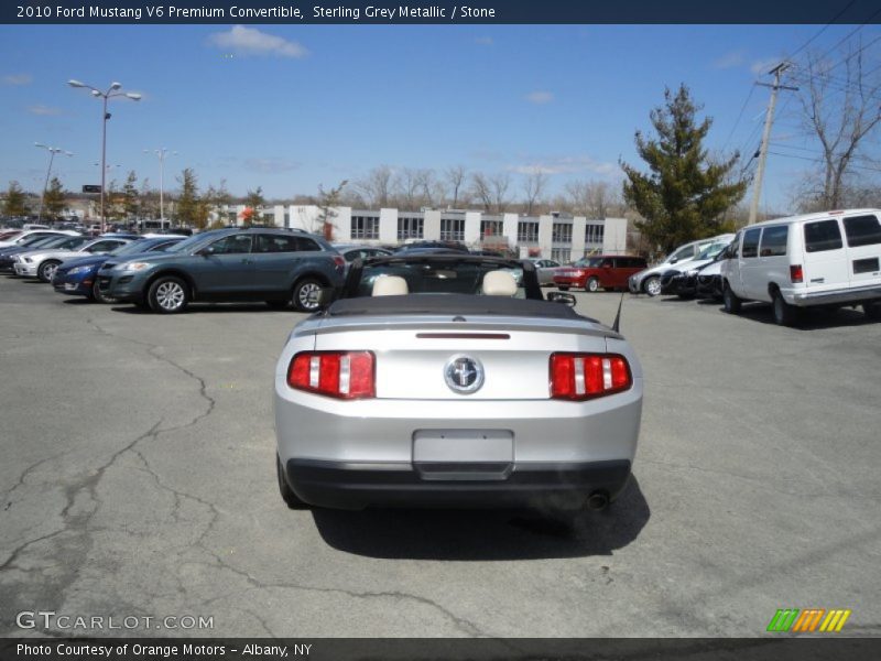 Sterling Grey Metallic / Stone 2010 Ford Mustang V6 Premium Convertible