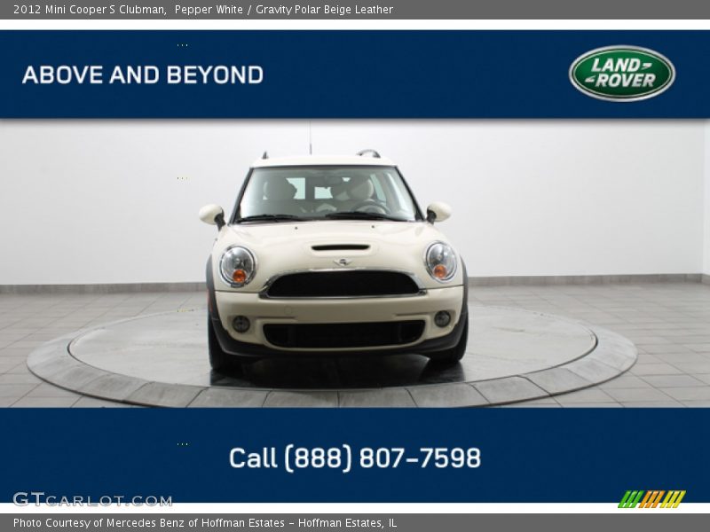 Pepper White / Gravity Polar Beige Leather 2012 Mini Cooper S Clubman