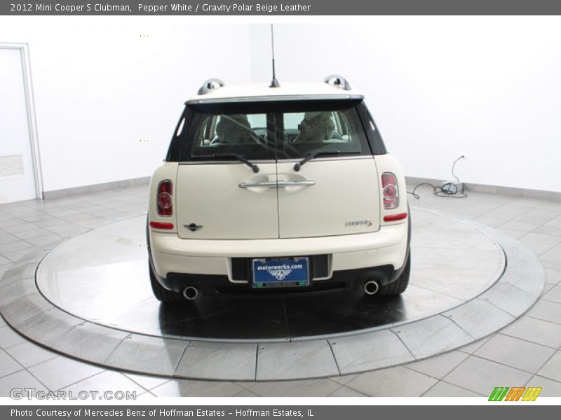 Pepper White / Gravity Polar Beige Leather 2012 Mini Cooper S Clubman