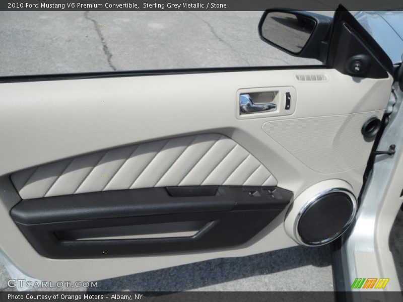 Sterling Grey Metallic / Stone 2010 Ford Mustang V6 Premium Convertible