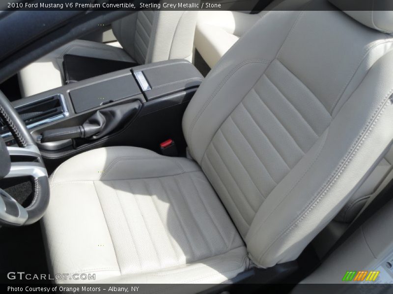 Sterling Grey Metallic / Stone 2010 Ford Mustang V6 Premium Convertible