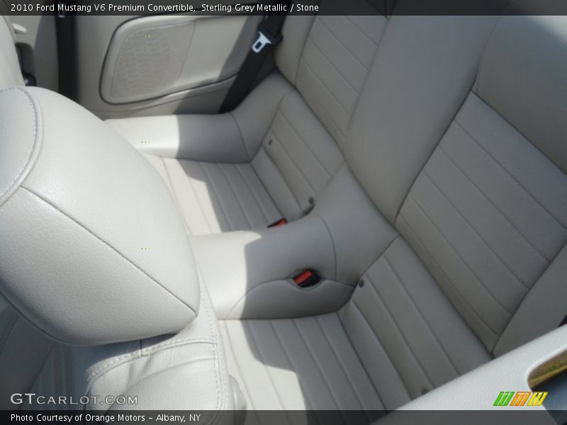 Sterling Grey Metallic / Stone 2010 Ford Mustang V6 Premium Convertible