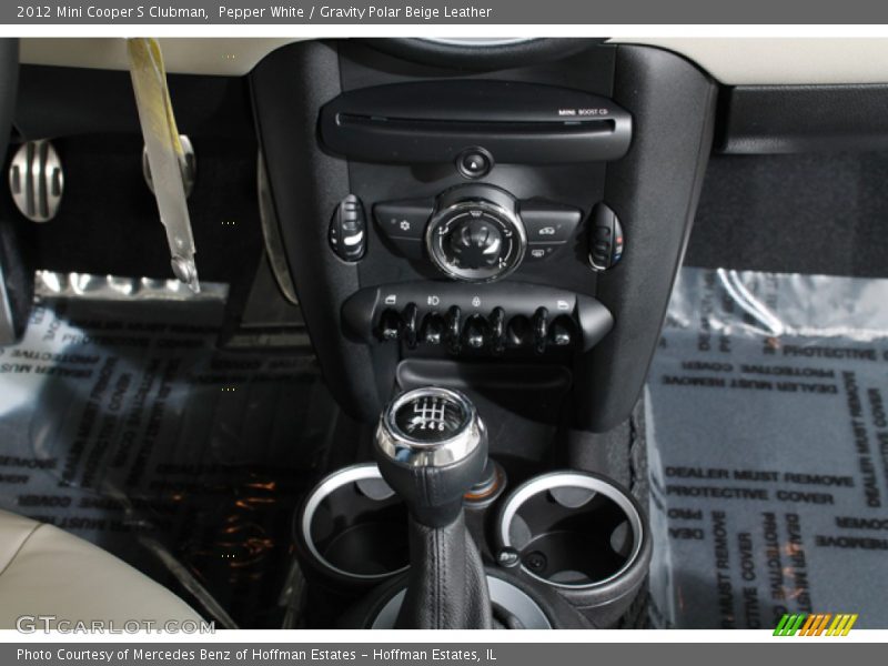 Pepper White / Gravity Polar Beige Leather 2012 Mini Cooper S Clubman