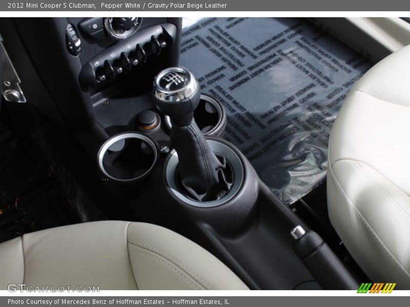 Pepper White / Gravity Polar Beige Leather 2012 Mini Cooper S Clubman
