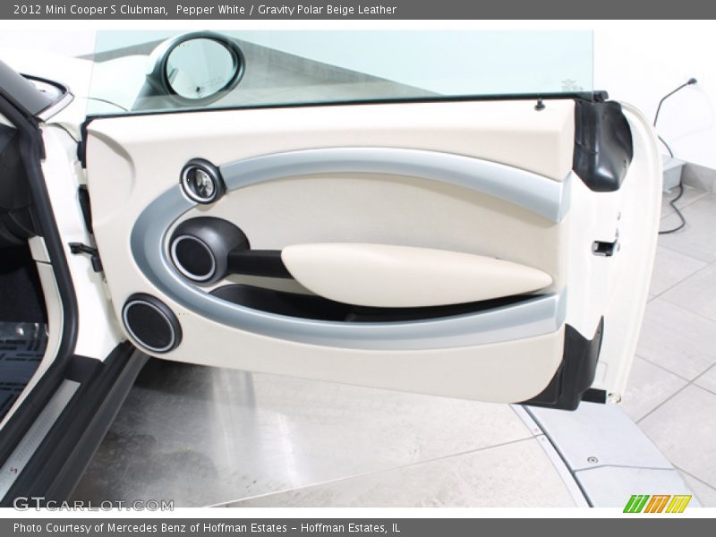 Pepper White / Gravity Polar Beige Leather 2012 Mini Cooper S Clubman