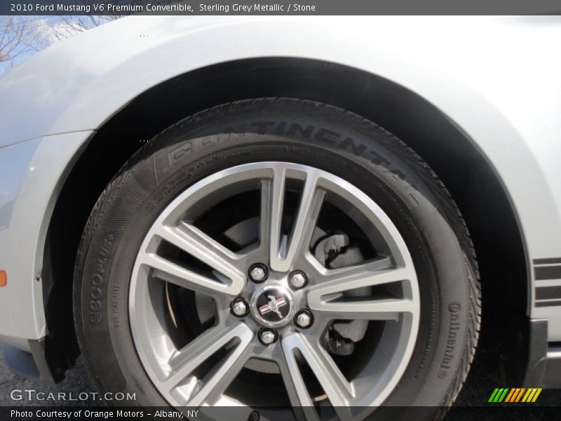 Sterling Grey Metallic / Stone 2010 Ford Mustang V6 Premium Convertible