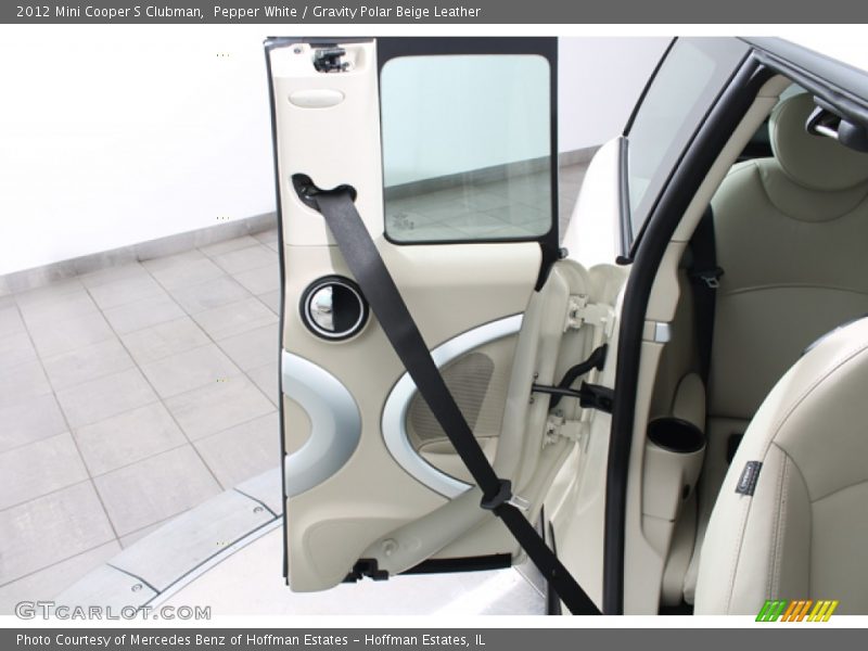 Pepper White / Gravity Polar Beige Leather 2012 Mini Cooper S Clubman