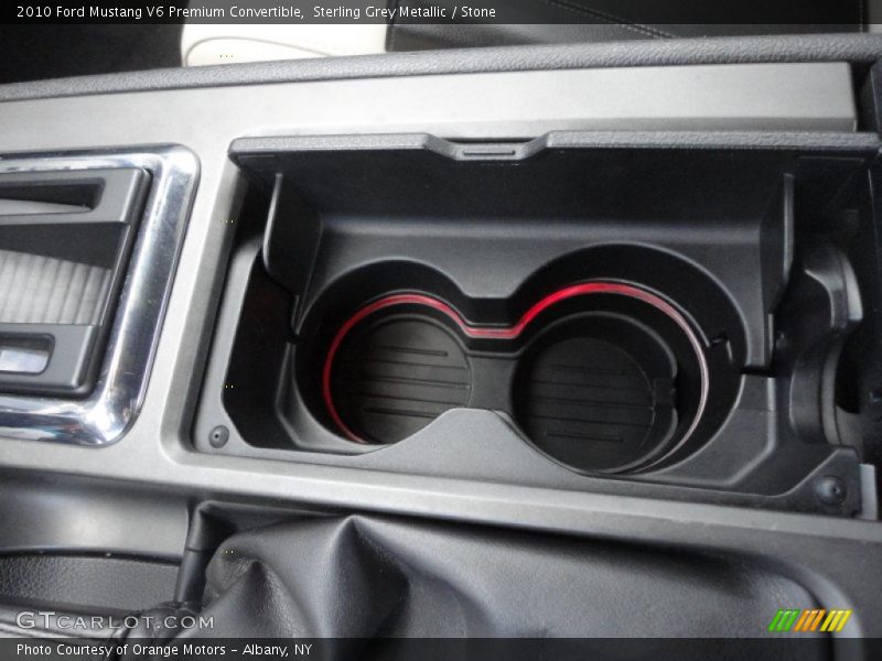 Sterling Grey Metallic / Stone 2010 Ford Mustang V6 Premium Convertible