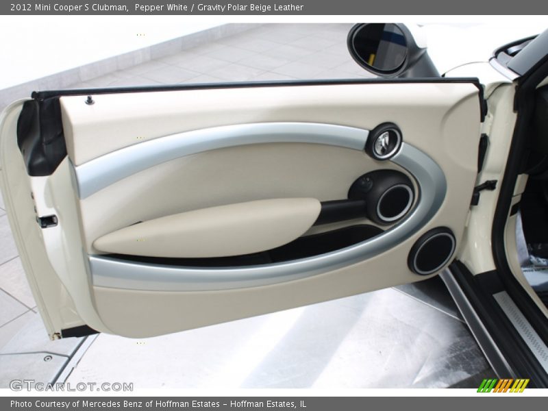 Pepper White / Gravity Polar Beige Leather 2012 Mini Cooper S Clubman