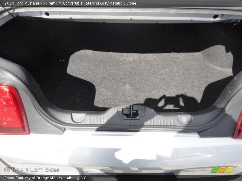 Sterling Grey Metallic / Stone 2010 Ford Mustang V6 Premium Convertible