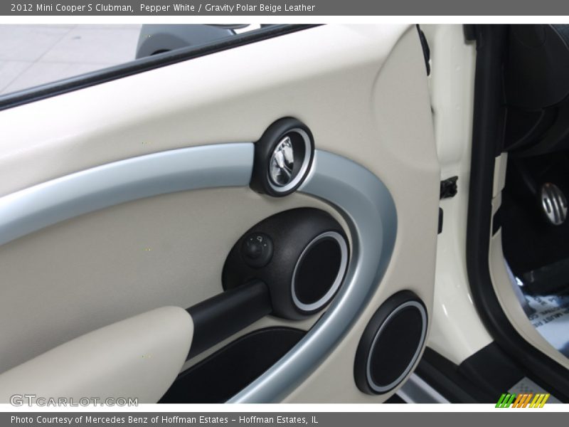 Pepper White / Gravity Polar Beige Leather 2012 Mini Cooper S Clubman