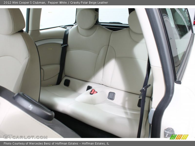 Pepper White / Gravity Polar Beige Leather 2012 Mini Cooper S Clubman