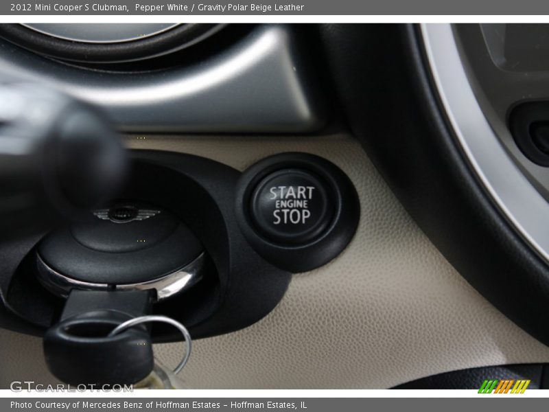 Pepper White / Gravity Polar Beige Leather 2012 Mini Cooper S Clubman