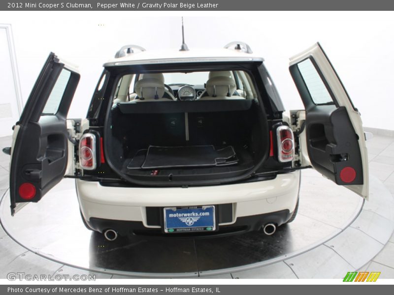 Pepper White / Gravity Polar Beige Leather 2012 Mini Cooper S Clubman