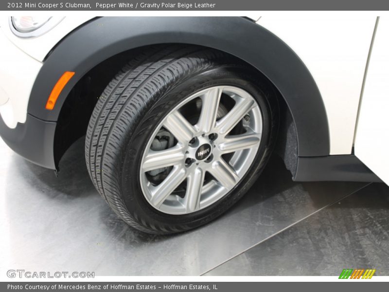 Pepper White / Gravity Polar Beige Leather 2012 Mini Cooper S Clubman