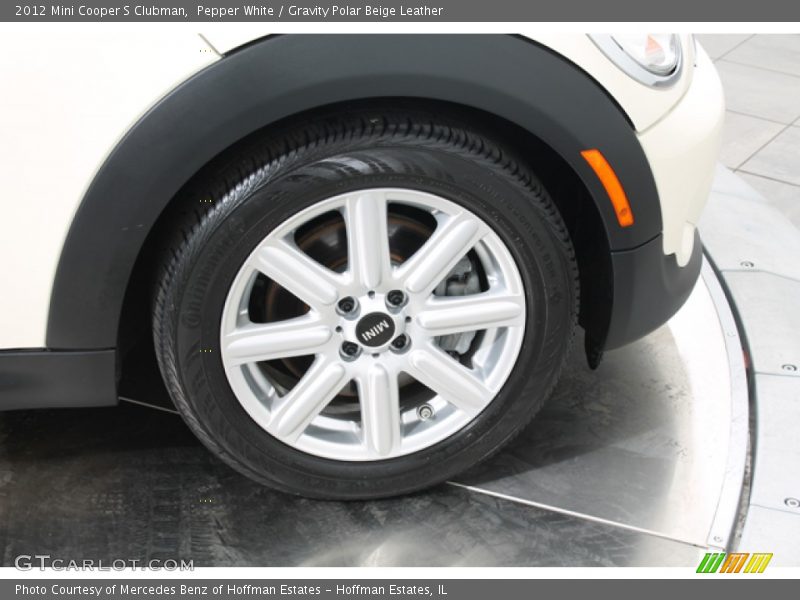 Pepper White / Gravity Polar Beige Leather 2012 Mini Cooper S Clubman