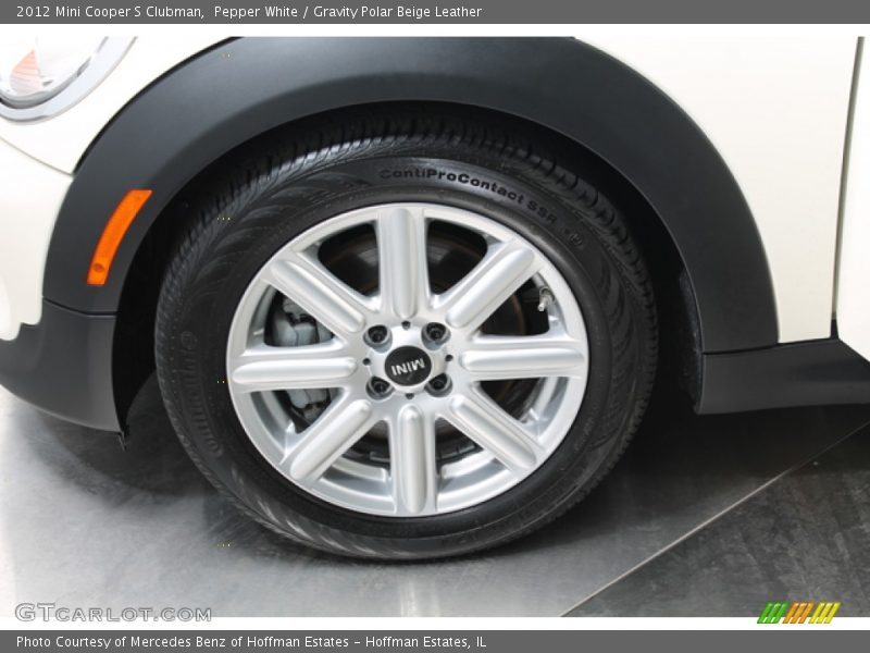 Pepper White / Gravity Polar Beige Leather 2012 Mini Cooper S Clubman