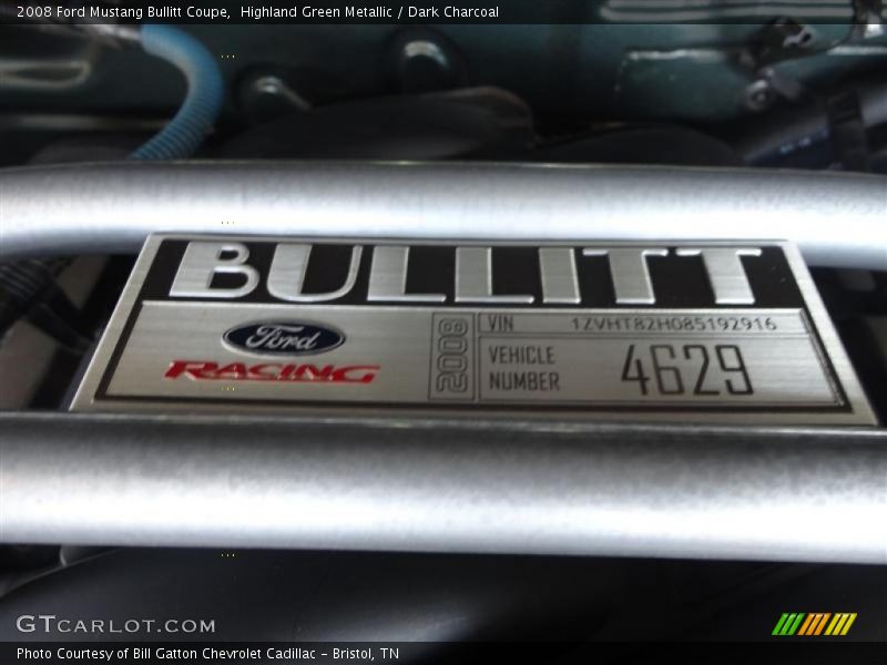 Highland Green Metallic / Dark Charcoal 2008 Ford Mustang Bullitt Coupe