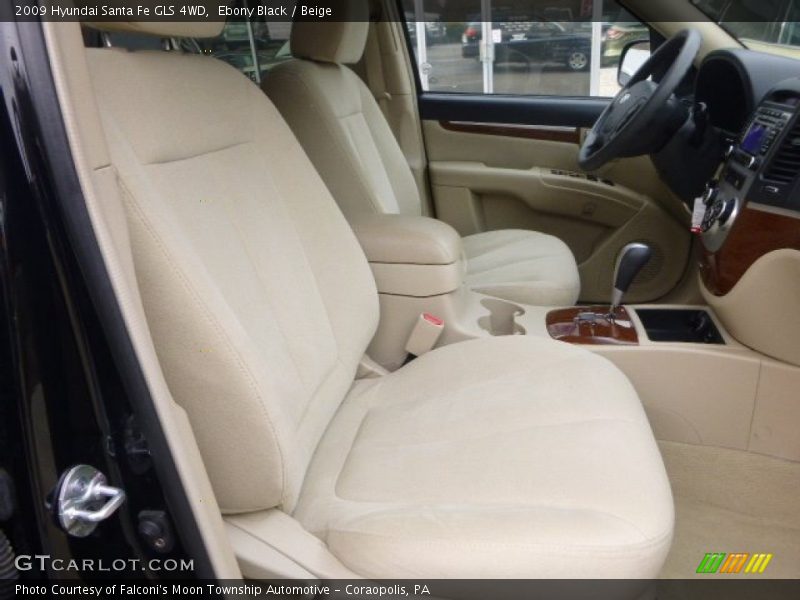 Ebony Black / Beige 2009 Hyundai Santa Fe GLS 4WD