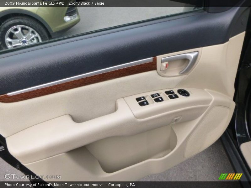 Ebony Black / Beige 2009 Hyundai Santa Fe GLS 4WD