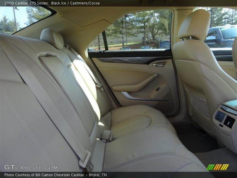 Black Ice / Cashmere/Cocoa 2009 Cadillac CTS Sedan