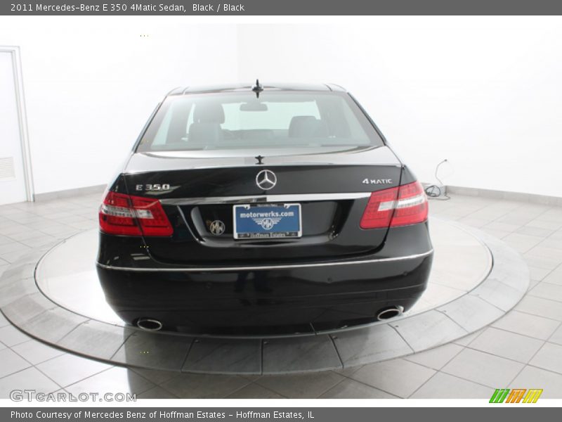 Black / Black 2011 Mercedes-Benz E 350 4Matic Sedan
