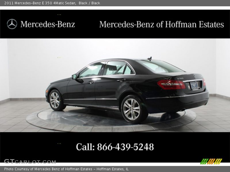 Black / Black 2011 Mercedes-Benz E 350 4Matic Sedan
