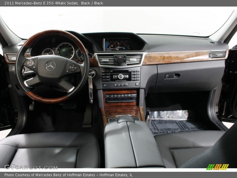 Black / Black 2011 Mercedes-Benz E 350 4Matic Sedan