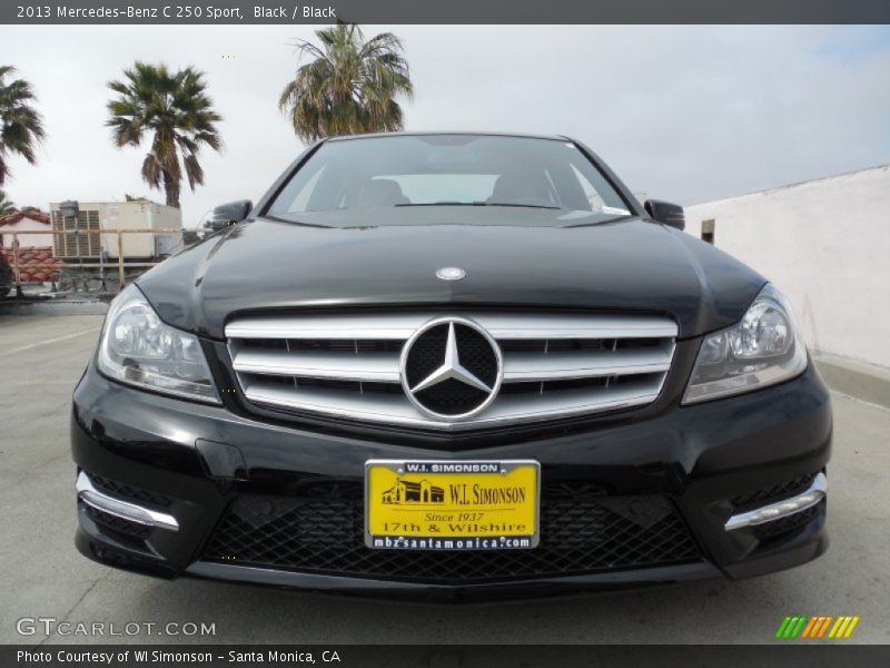 Black / Black 2013 Mercedes-Benz C 250 Sport