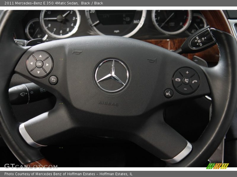 Black / Black 2011 Mercedes-Benz E 350 4Matic Sedan