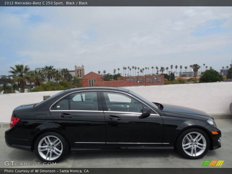 Black / Black 2013 Mercedes-Benz C 250 Sport
