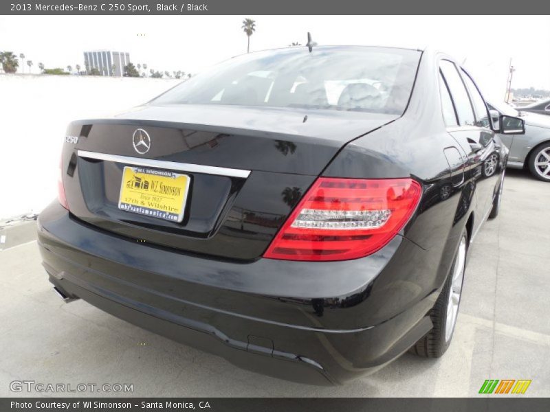 Black / Black 2013 Mercedes-Benz C 250 Sport