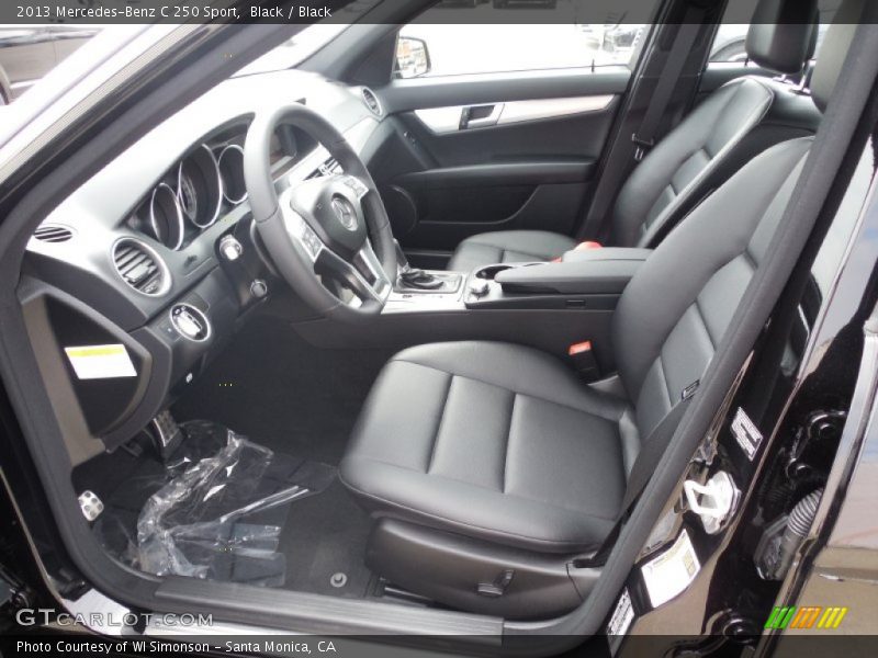 Black / Black 2013 Mercedes-Benz C 250 Sport