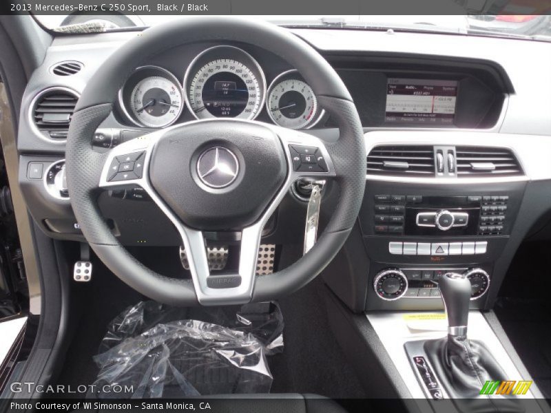 Black / Black 2013 Mercedes-Benz C 250 Sport