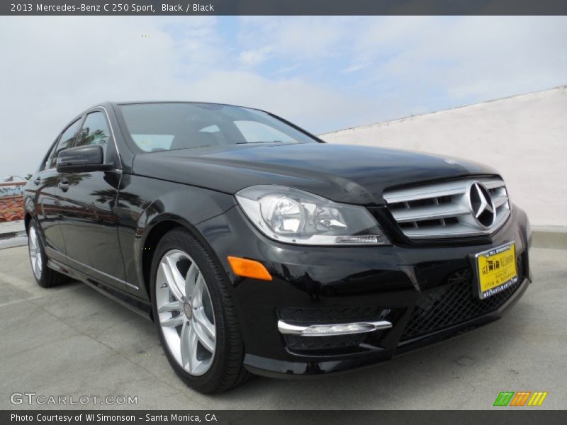 Black / Black 2013 Mercedes-Benz C 250 Sport