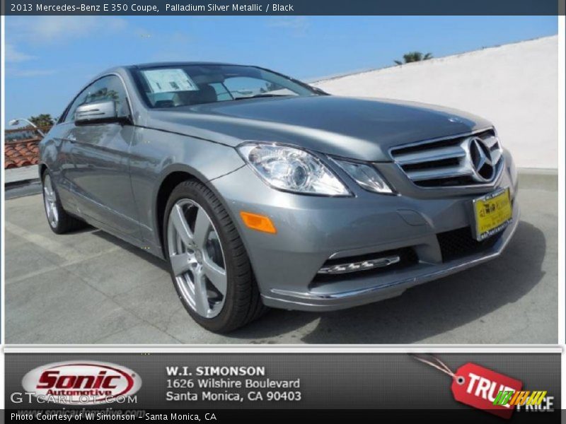 Palladium Silver Metallic / Black 2013 Mercedes-Benz E 350 Coupe