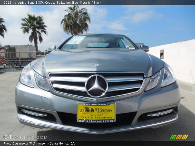 Palladium Silver Metallic / Black 2013 Mercedes-Benz E 350 Coupe