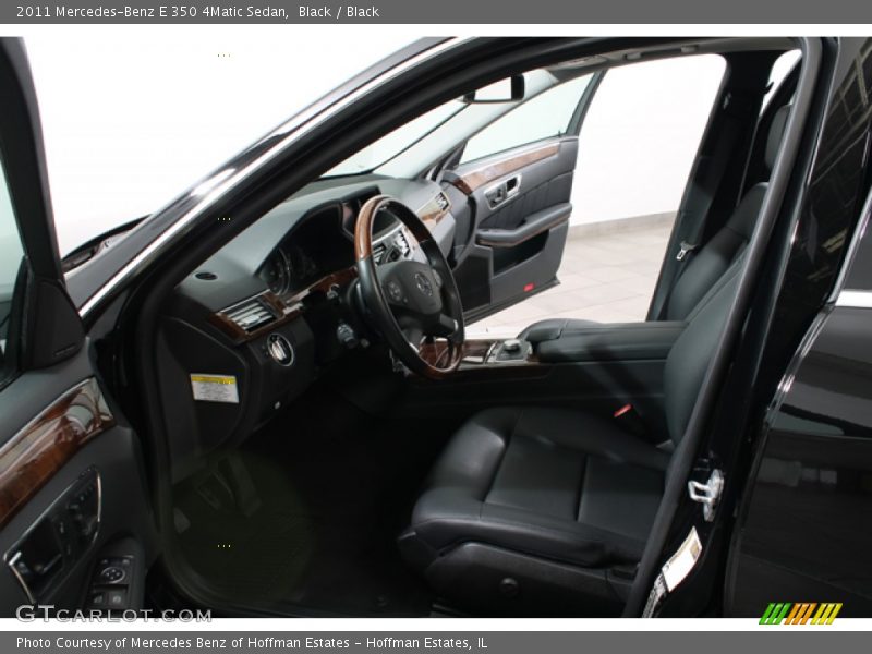 Black / Black 2011 Mercedes-Benz E 350 4Matic Sedan