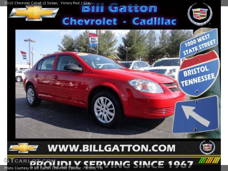 Victory Red / Gray 2010 Chevrolet Cobalt LS Sedan