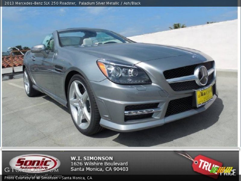 Paladium Silver Metallic / Ash/Black 2013 Mercedes-Benz SLK 250 Roadster