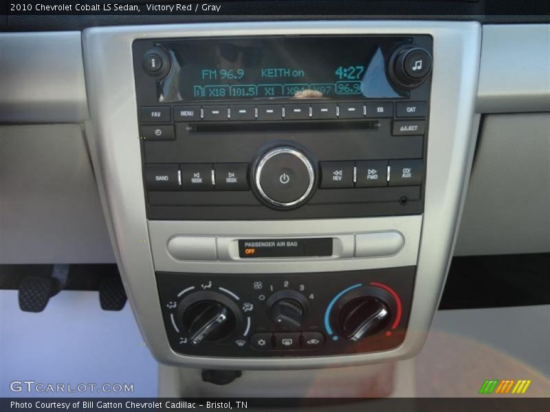 Controls of 2010 Cobalt LS Sedan