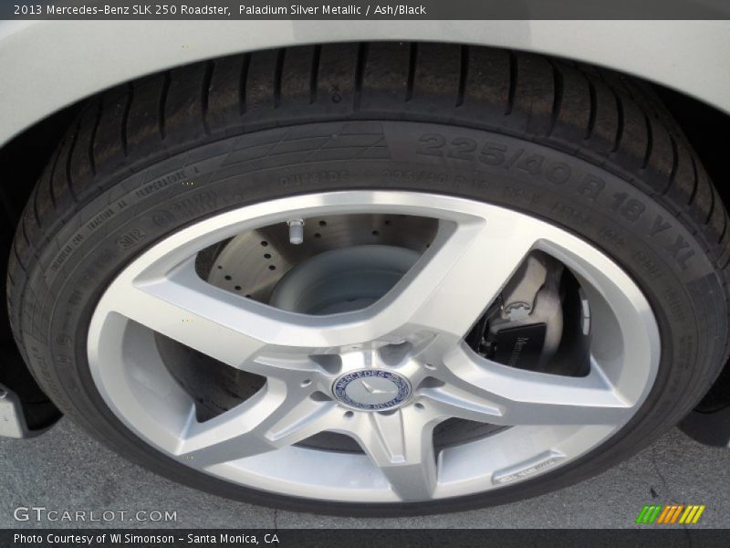 Paladium Silver Metallic / Ash/Black 2013 Mercedes-Benz SLK 250 Roadster