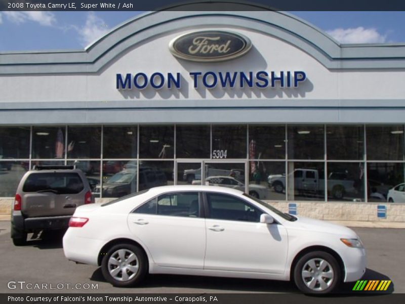Super White / Ash 2008 Toyota Camry LE