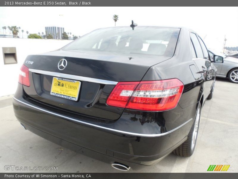 Black / Black 2013 Mercedes-Benz E 350 Sedan