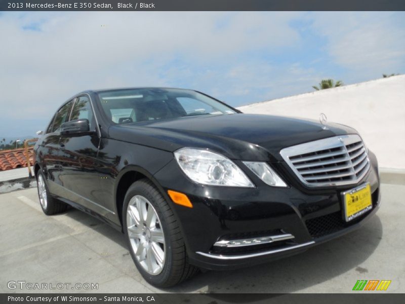 Black / Black 2013 Mercedes-Benz E 350 Sedan