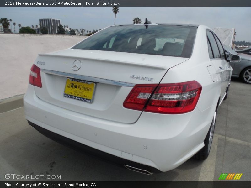 Polar White / Black 2013 Mercedes-Benz E 550 4Matic Sedan