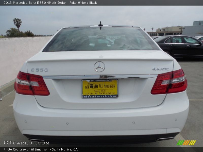 Polar White / Black 2013 Mercedes-Benz E 550 4Matic Sedan