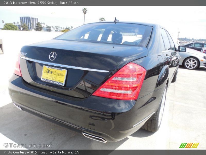 Black / Black 2013 Mercedes-Benz S 550 Sedan