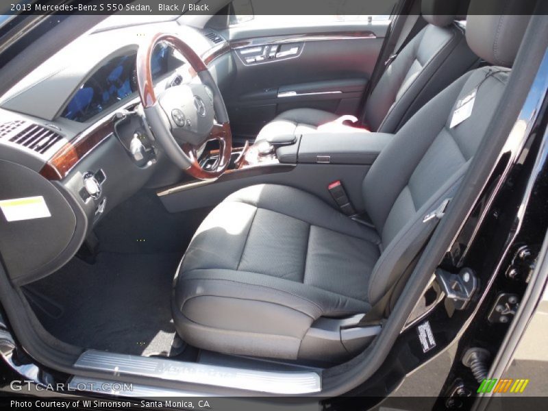 Black / Black 2013 Mercedes-Benz S 550 Sedan